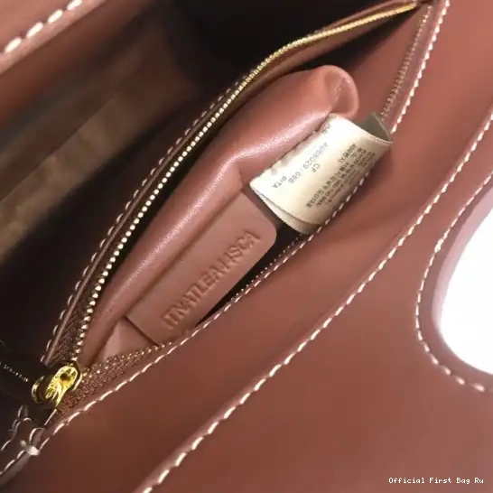 Official FirstBag Ru Mini BURBERRY Bag Two-tone Leather Pocket and Canvas 0602